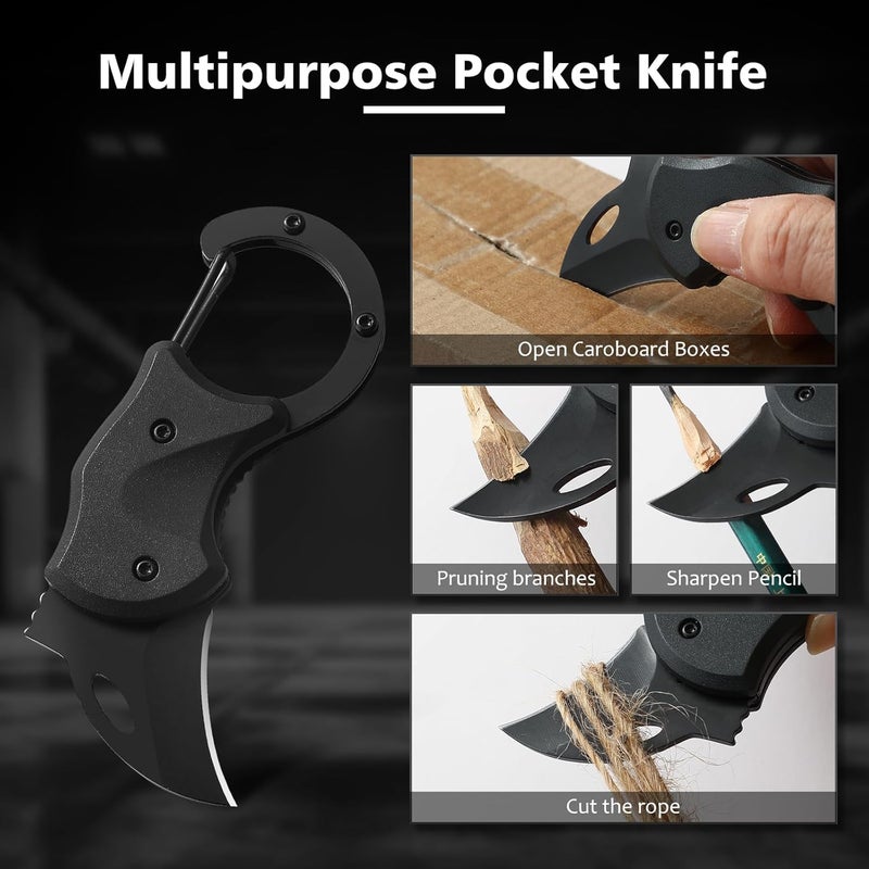 COOL PARD EDC Pocket Folding Knife, Small Pocket Knife with 1.34''Sharp Blade, EDC Knife for Men Women, Mini Folding Knives Box Cutter for Everyday Carry，Small Gift for Women Men. - Image 3
